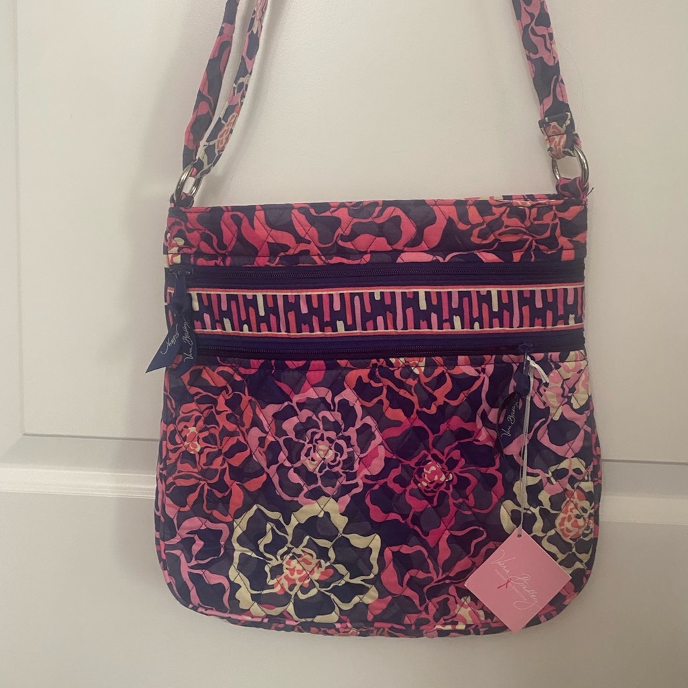 Vera Bradley Pink Crossbody with Floral Design